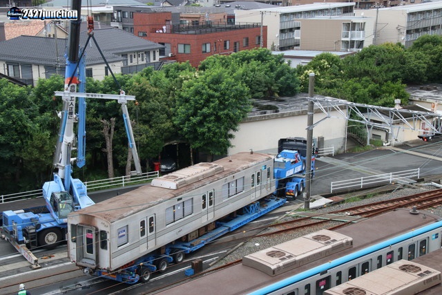 東京メトロ03系29F 深川検車区行徳分室から搬出